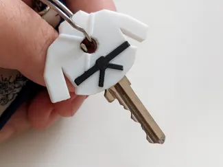 Karate/Judo Gi Key Cap (Different Belt Colours)