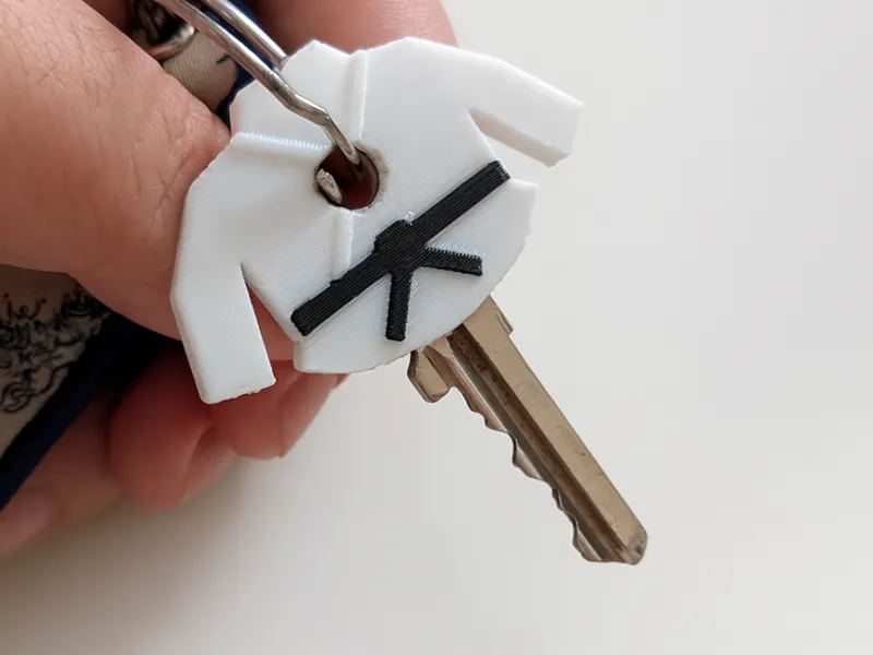 Karate/Judo Gi Key Cap (Different Belt Colours)