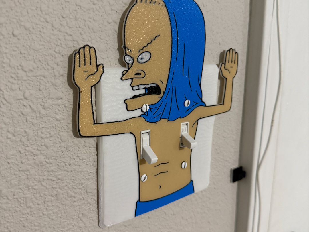 Cornholio Dual Light Switch Cover