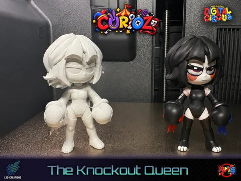 Caja o estuche: Pomni | The Knockout Queen | CURIOZ | TADC — referencia de MakerWorld
