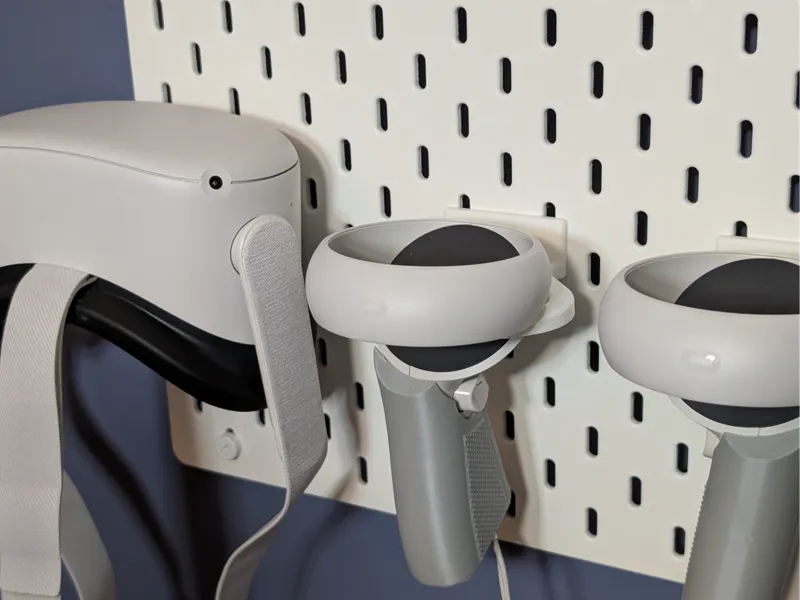 Quest 2 Set Holder for Ikea Pegboard (Skadis)