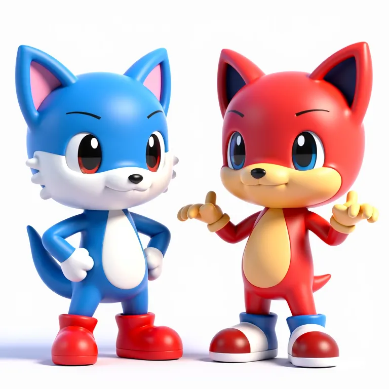 Baby Sonic a Knuckles by McCypoDesign MakerWorld: Download Free 3D Models
