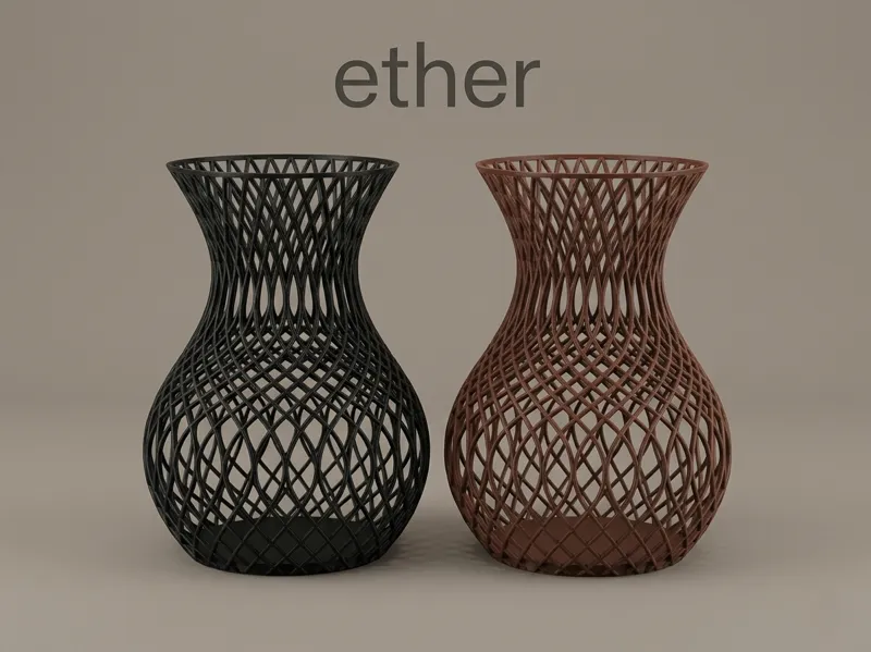 Ether – Elegant Organic Lattice Vase
