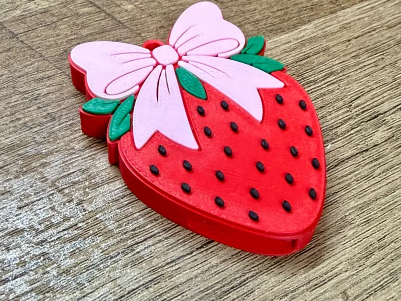Strawberry Can Tab Opener Keychain