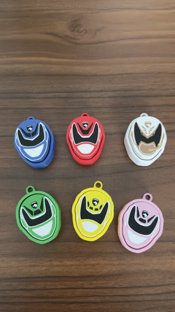 Objeto manipulable: Dekaranger Fidget Clicker Set — vista de referencia 3