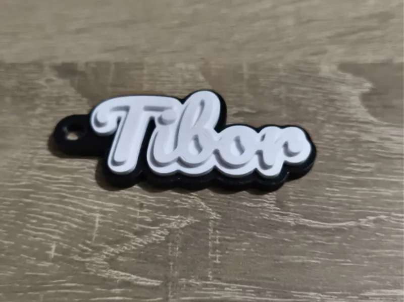 Keychain Tibor Multicolor Black/White