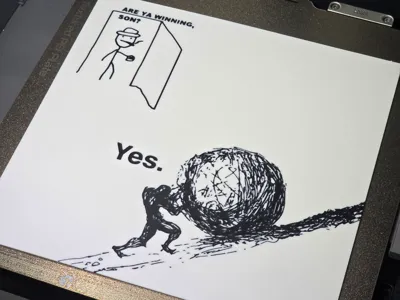 Are Ya Winning, Son? - Sisyphus Edition Wall Art