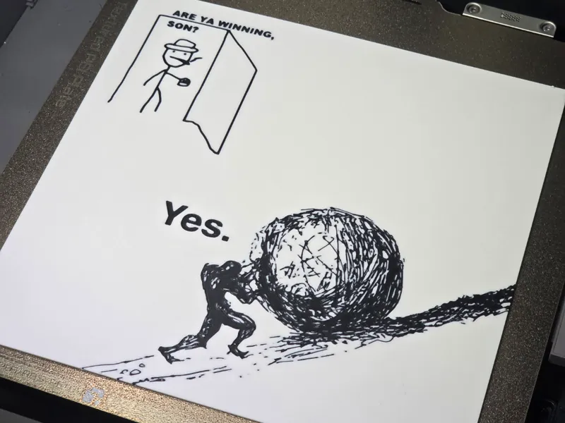 Are Ya Winning, Son? - Sisyphus Edition Wall Art