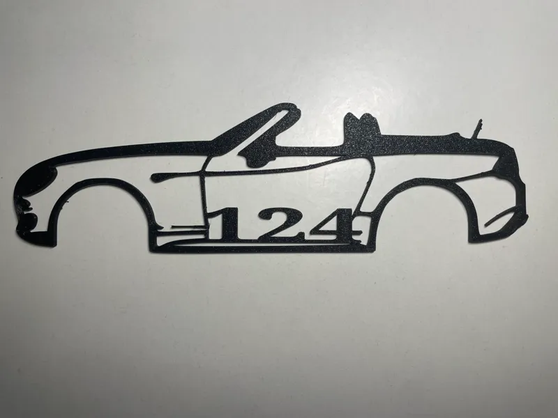 Fiat abarth 124 wall art
