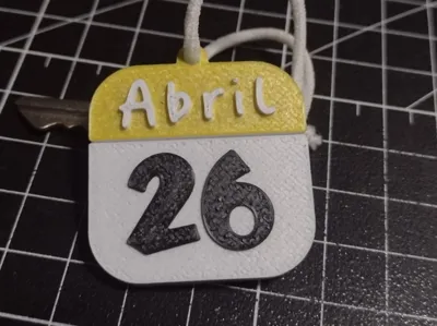 Birthday Keychain (editable)
