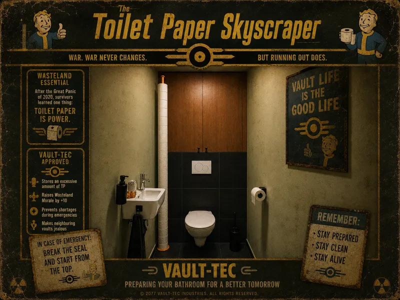 The Toilet Paper Skyscraper