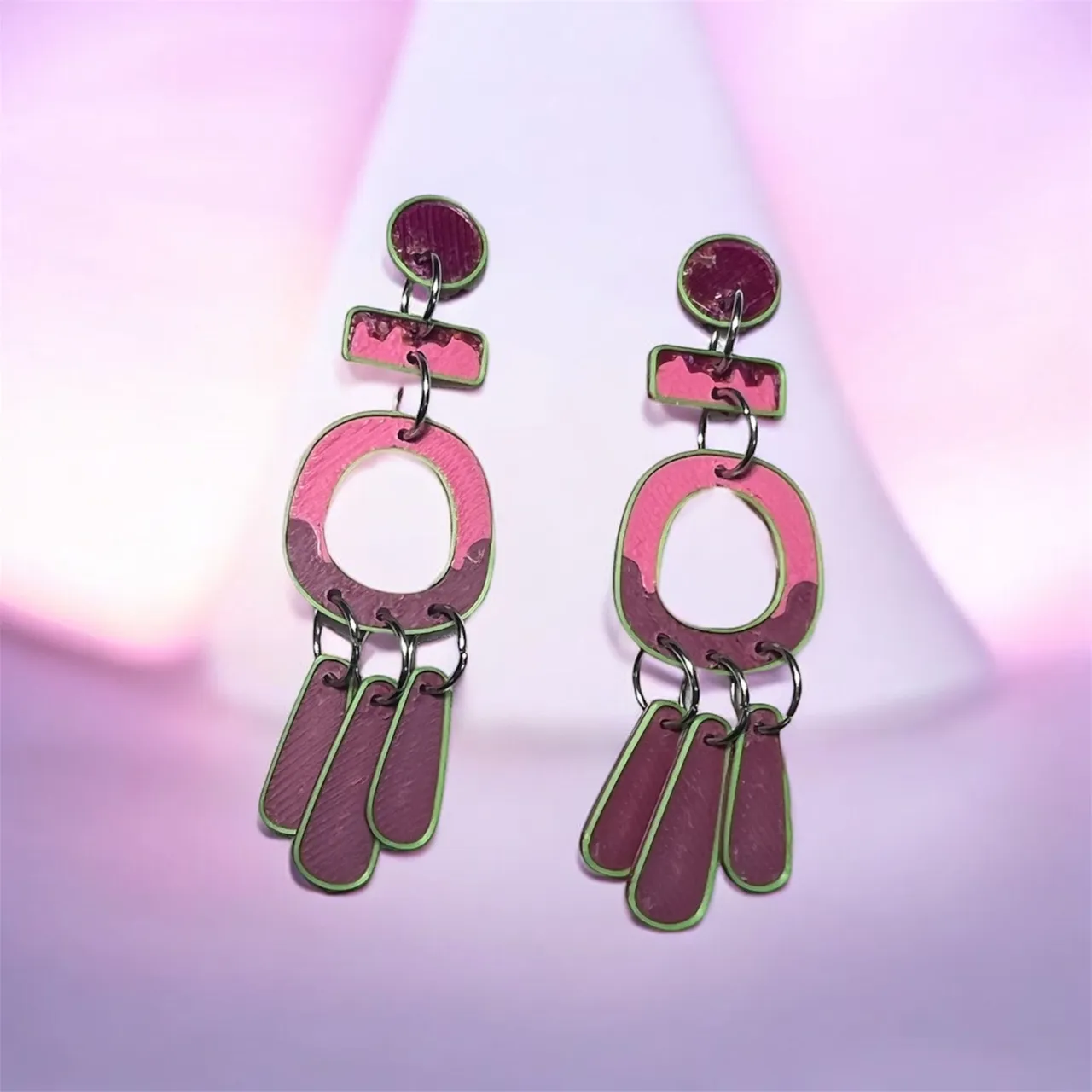 Pendientes orgánicos view 2