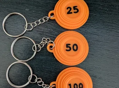 Clay Target Keychain