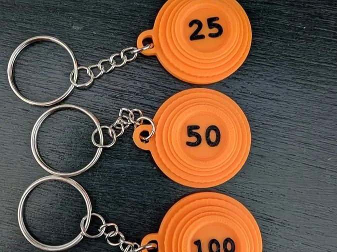 Clay Target Keychain