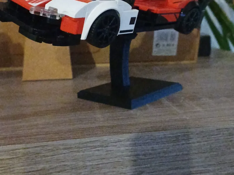 race cars and star wars ship brick stand