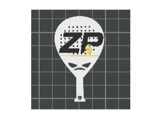Paddle keychain with zp logo