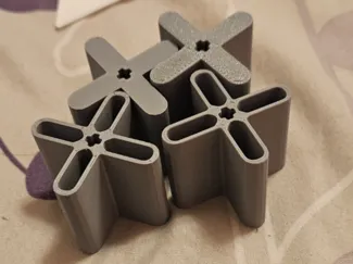 Printed 4 Blade Twin Tubrines