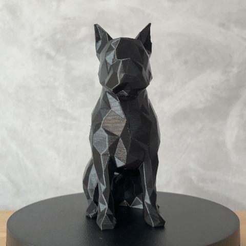 Boston Terrier Low Poly