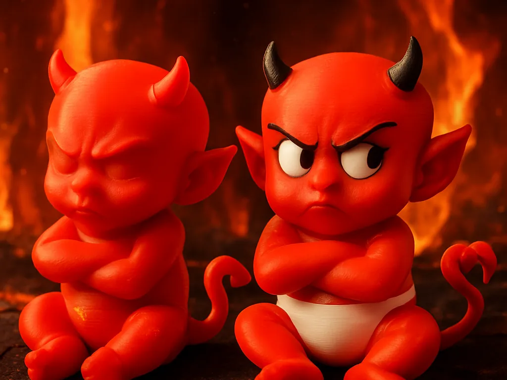 Grumpy Little Devil - Free 3D Print Model - MakerWorld