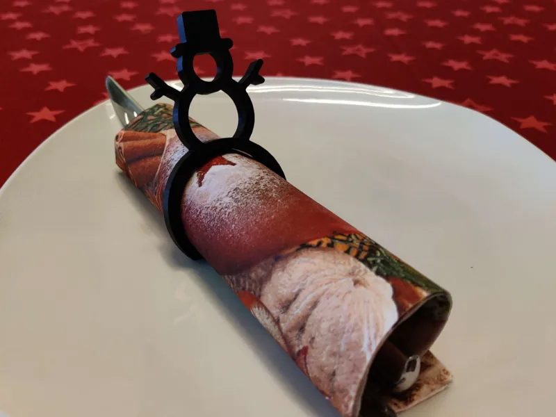 Festive Christmas Napkin Holder – Snowman Edition