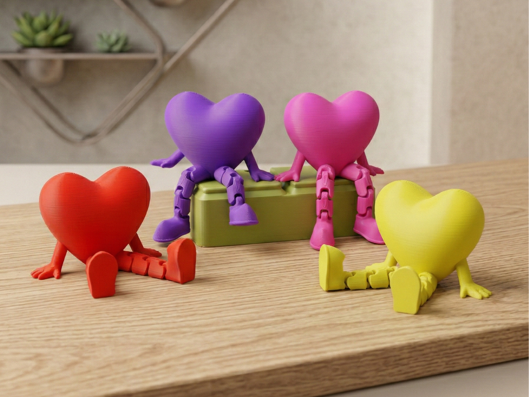 Articulated Heart - Plump Smooth - Valentine's Day