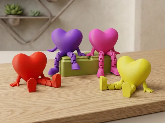 Articulated Heart - Plump Smooth - Valentine's Day