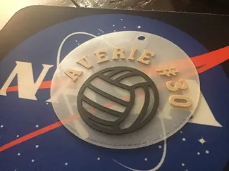 volleyball name tag
