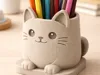 normal size cat pencil holder