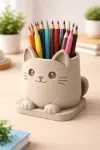 mini size cat pencil holder