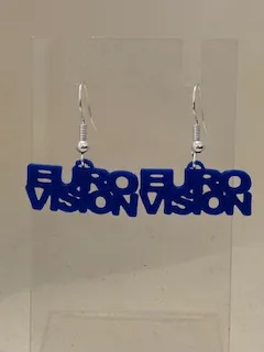 Eurovision Earrings fast print view 2