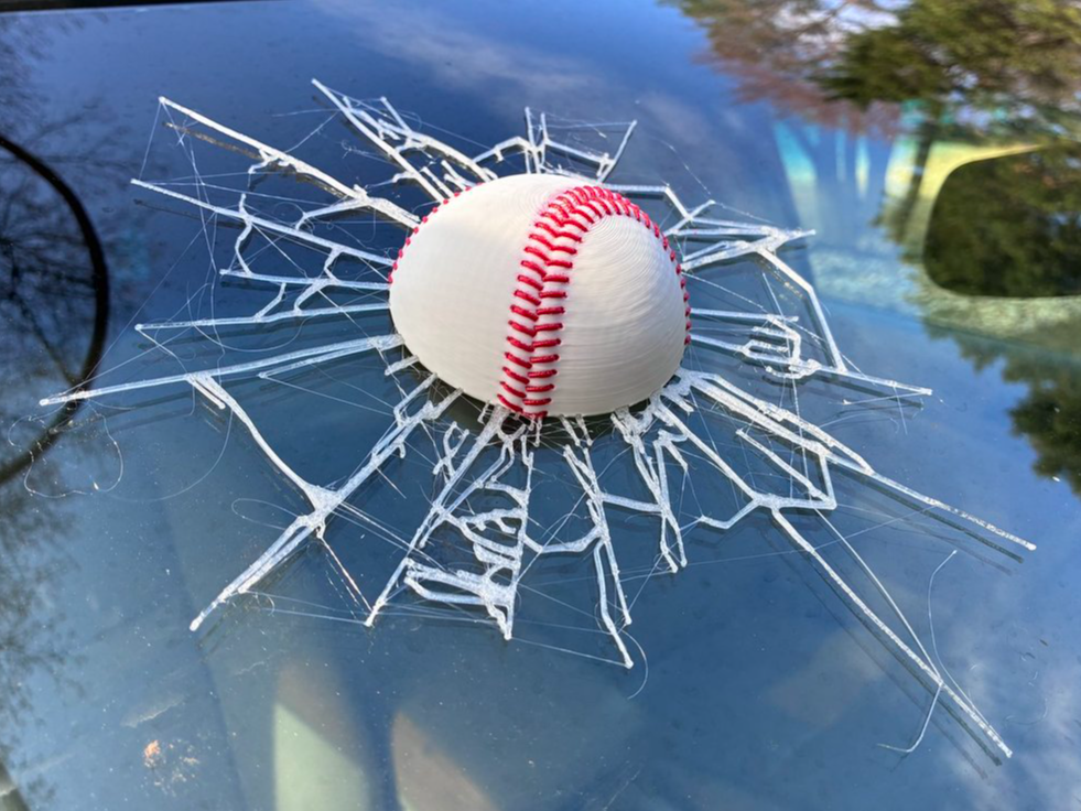 "Broken Glass" Baseball Illusion, April Fools Joke