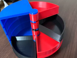 Rounded organizer