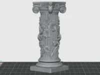 Colonne romaine sculptée fleurie — photo 2