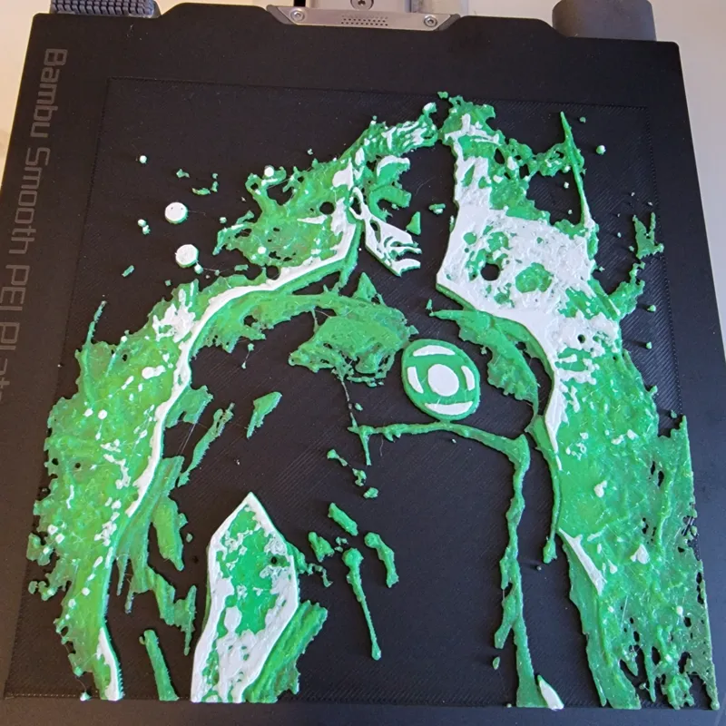 Green Lantern Hueforge Fanart 150x150mm