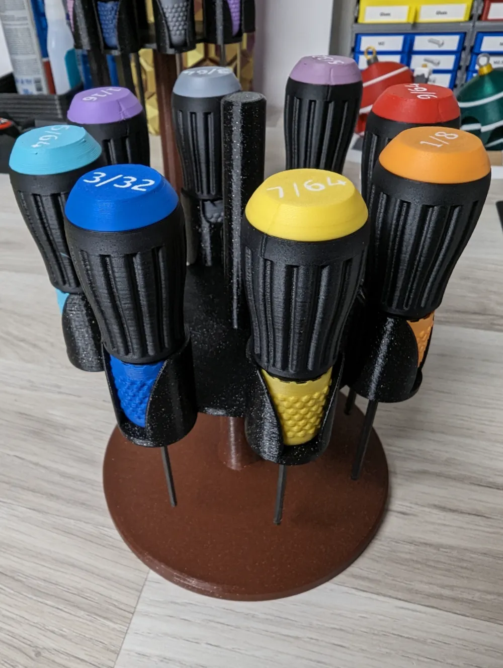 (Imperial) Stubby Allen Key Handles (multicolor, print in place ...
