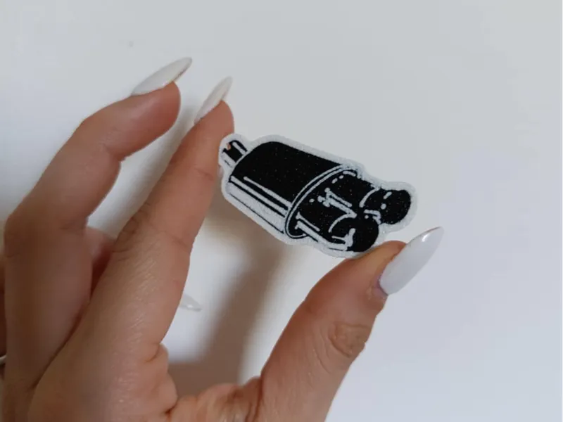 exhaust keychain 