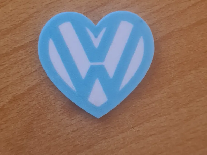 VW Heart fridge magnet