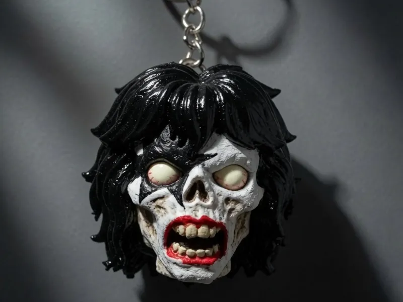 Zombie Kiss Keyring Paul