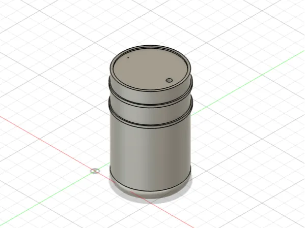 CyberBrick Oil Barrel Model