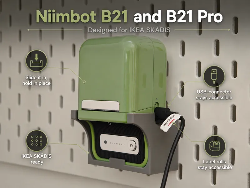 Niimbot B21 Pro Skadis holder