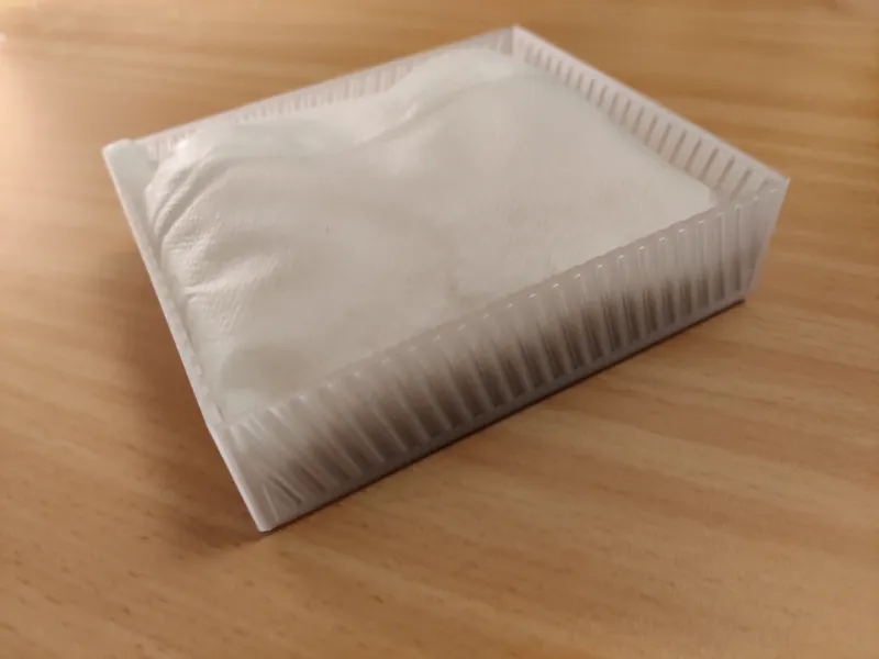 Fast-printing open dehumidifier bag container