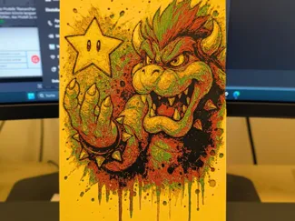 Bowser Hueforge Chroma Artwork