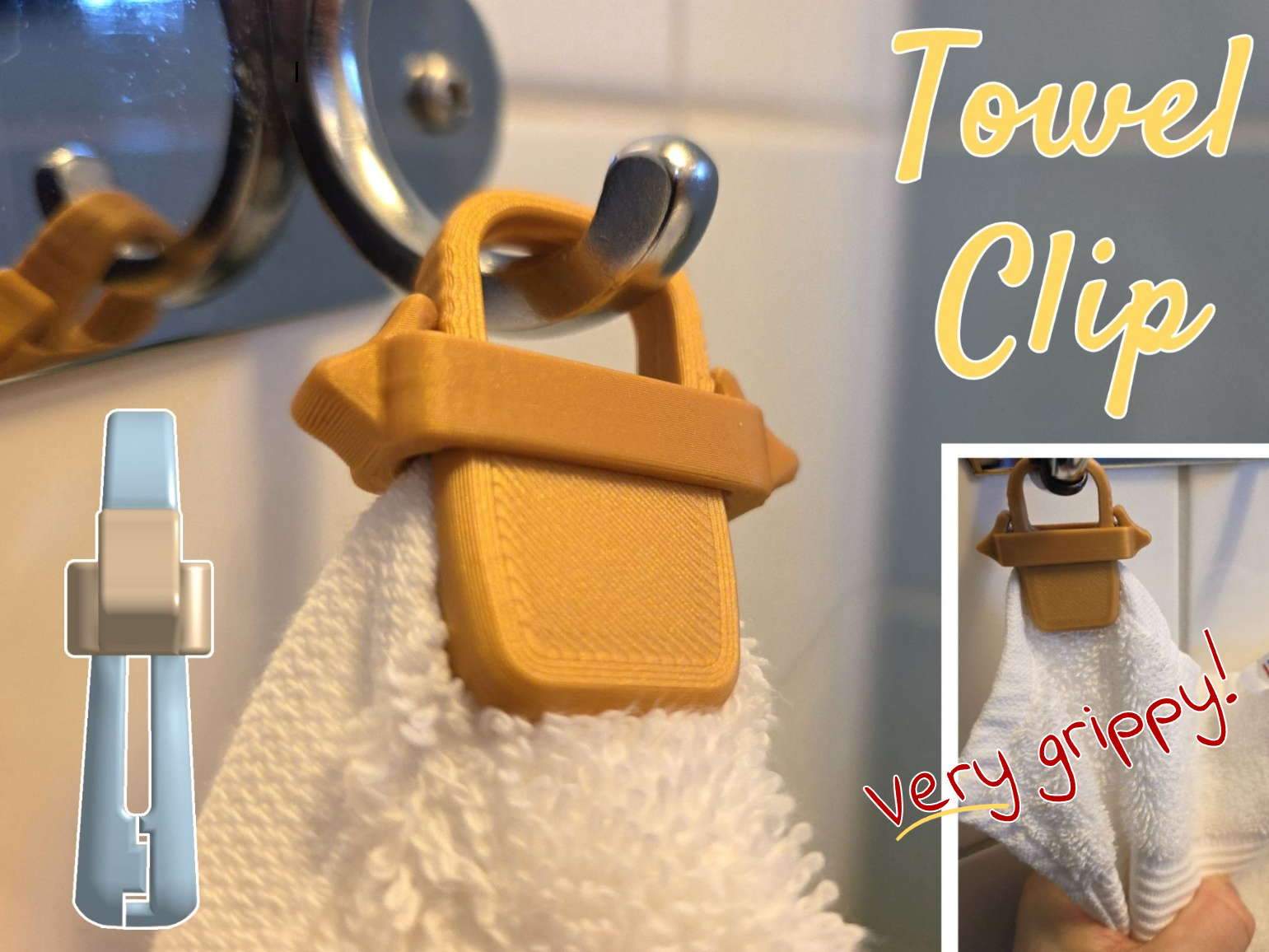 Towel clip - Slip-free