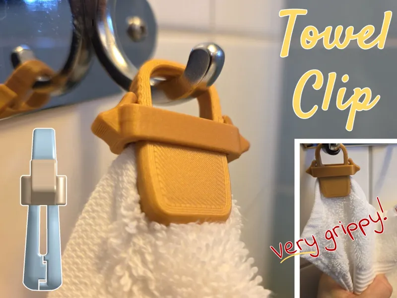 Towel clip - Slip-free