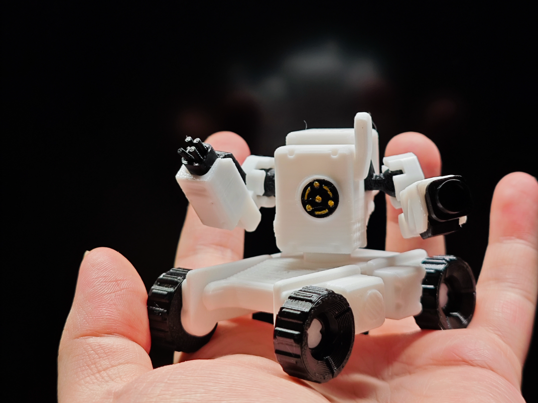 Miniatura 2 do modelo 3D CYBER A1 MINI拓竹机甲-拼装玩具