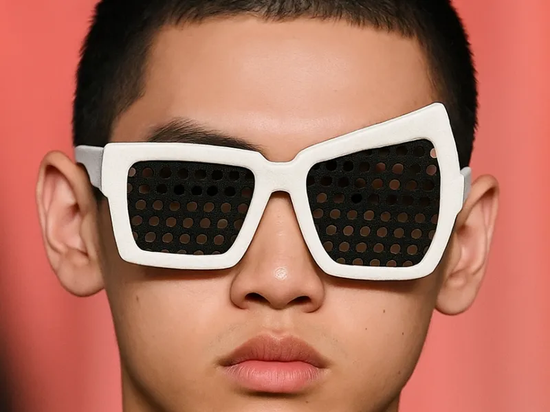 Funny eyebrow-raising sunglasses