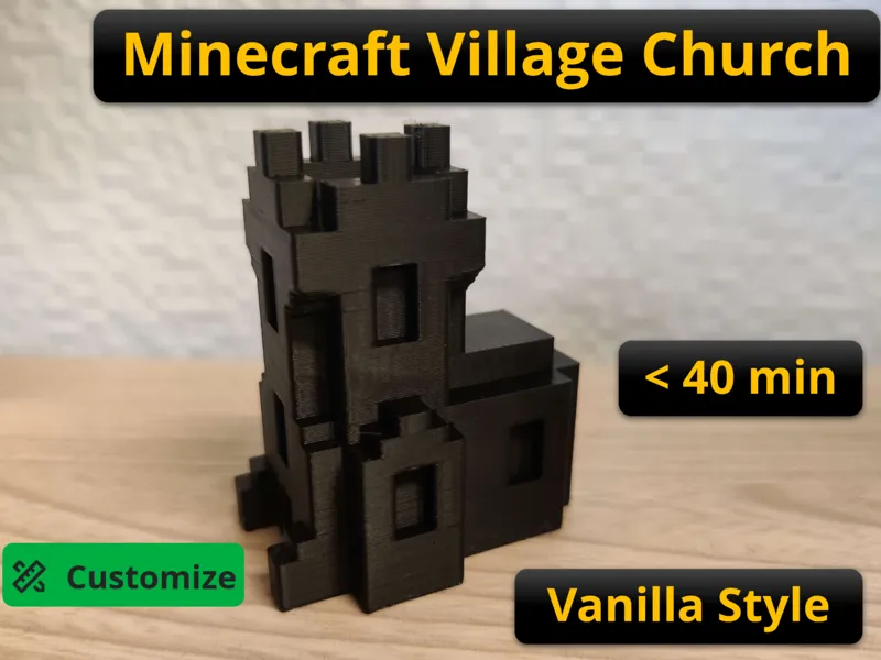 Minecraft Village Church (Vanilla Style)
