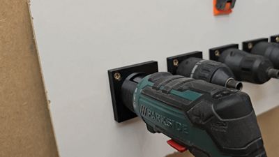 Parkside Cordless Screwdriver and Accessory Wall Mount PAS