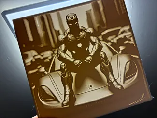 Lithophane Iron man Porsche