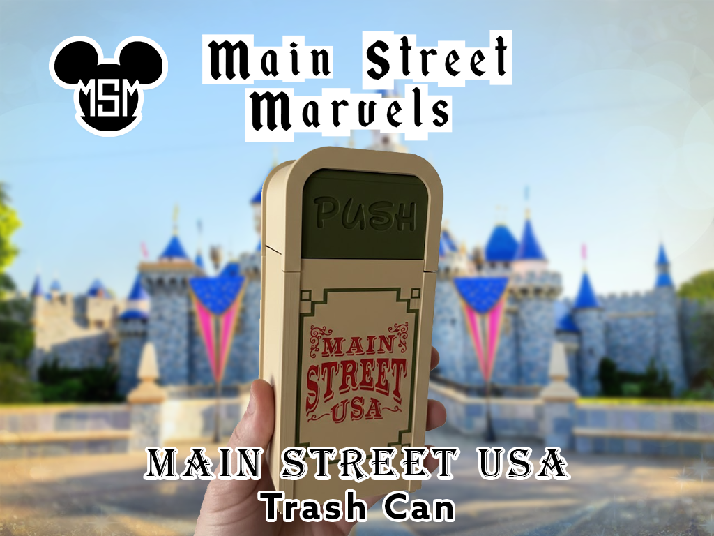 Main Street Marvels: Main Street USA Trash Can